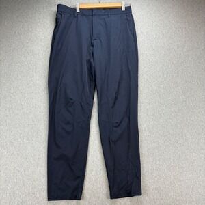 Fabletics Athletic Pants Mens M Navy Blue Lightweight Performance Trousers